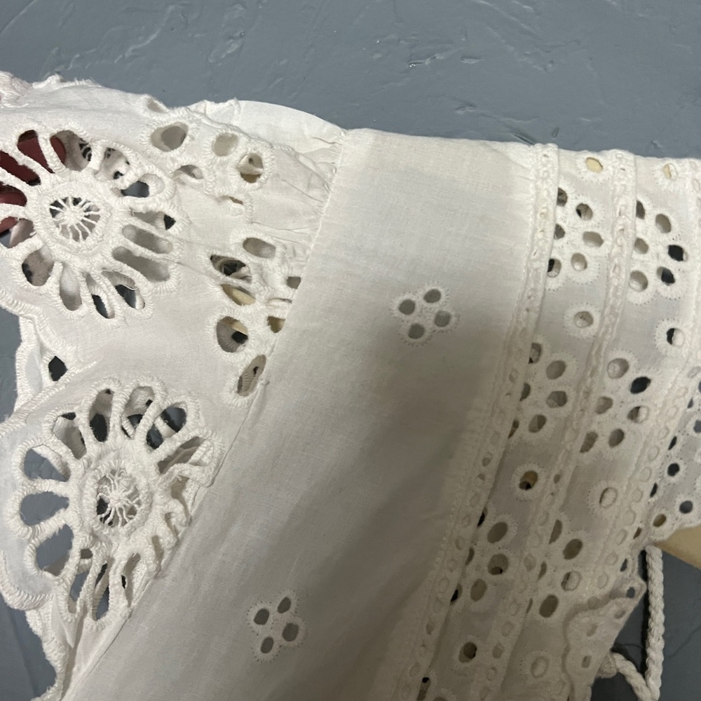 Free people Esperanza Eyelet Mini Dress sz L - Picture 9 of 11